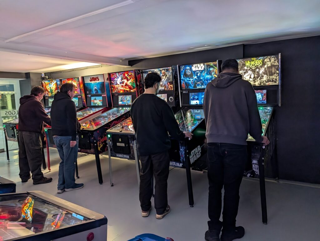 Players at the Birmingham Pinball League
